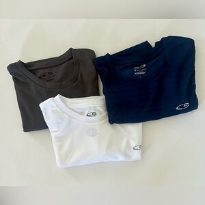 Champion Men's Short Sleeve Athletic Tees - Gray, Navy, and White